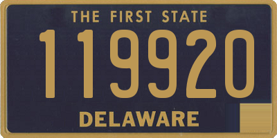 DE license plate 119920