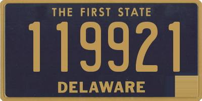 DE license plate 119921