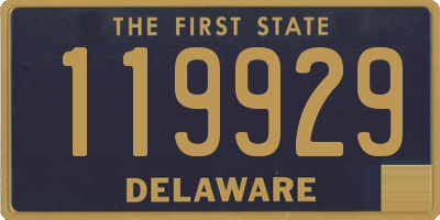 DE license plate 119929