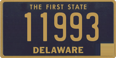 DE license plate 11993