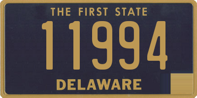 DE license plate 11994