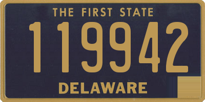 DE license plate 119942