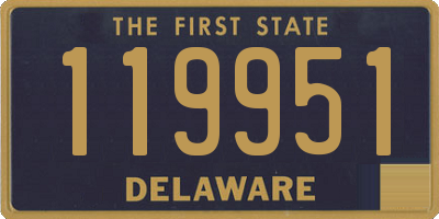 DE license plate 119951