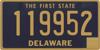 DE license plate 119952