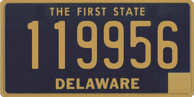 DE license plate 119956