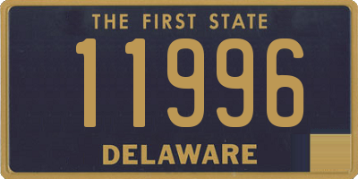 DE license plate 11996