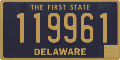 DE license plate 119961