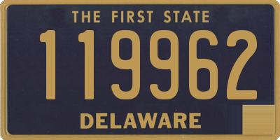 DE license plate 119962