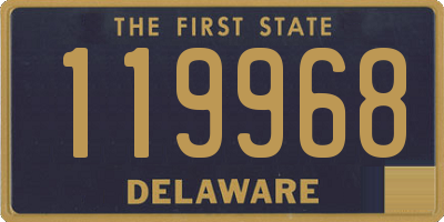 DE license plate 119968