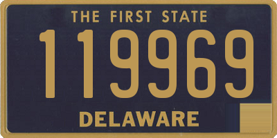 DE license plate 119969