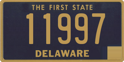 DE license plate 11997