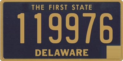 DE license plate 119976