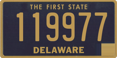 DE license plate 119977