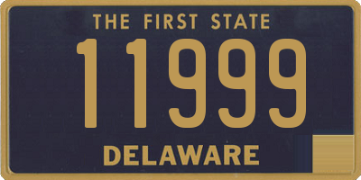 DE license plate 11999