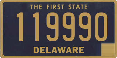 DE license plate 119990