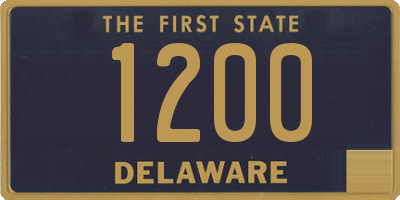 DE license plate 1200