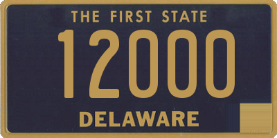 DE license plate 12000