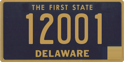 DE license plate 12001