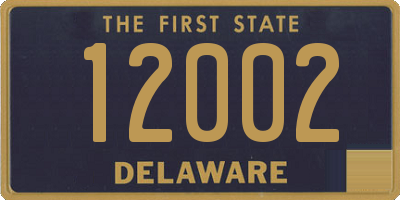 DE license plate 12002