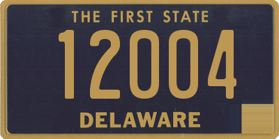 DE license plate 12004