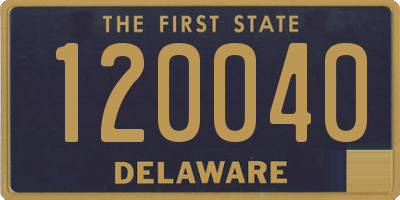 DE license plate 120040