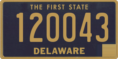 DE license plate 120043