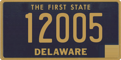 DE license plate 12005