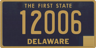 DE license plate 12006