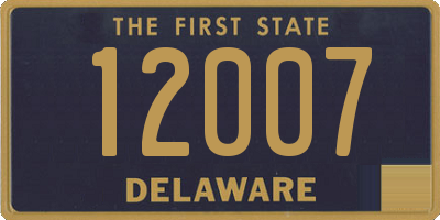 DE license plate 12007