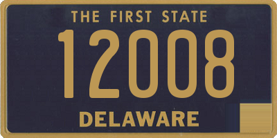 DE license plate 12008