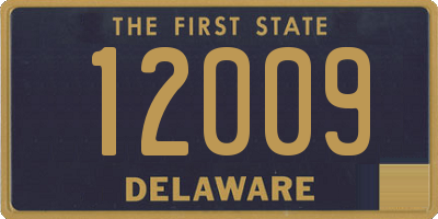 DE license plate 12009