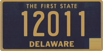 DE license plate 12011