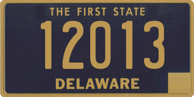 DE license plate 12013