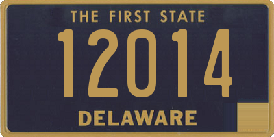 DE license plate 12014