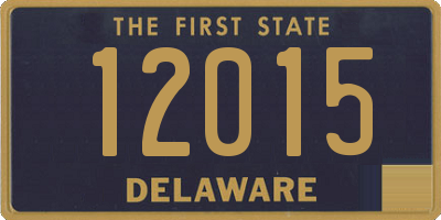 DE license plate 12015