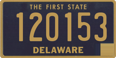 DE license plate 120153