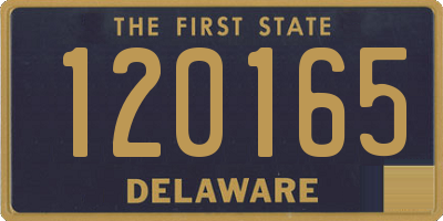 DE license plate 120165