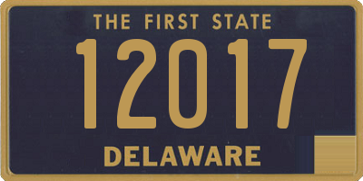 DE license plate 12017