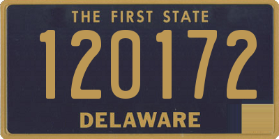 DE license plate 120172