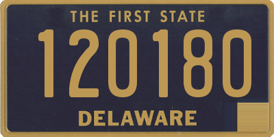 DE license plate 120180