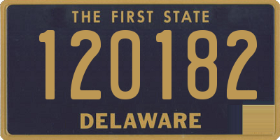 DE license plate 120182