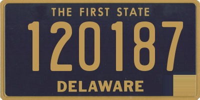 DE license plate 120187