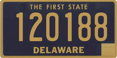 DE license plate 120188