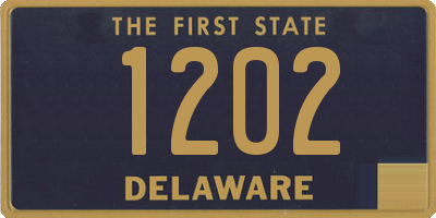 DE license plate 1202
