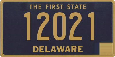 DE license plate 12021