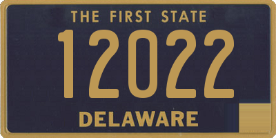 DE license plate 12022