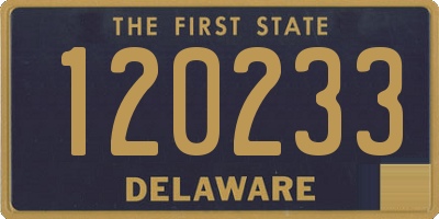 DE license plate 120233