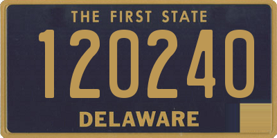 DE license plate 120240