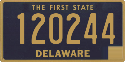 DE license plate 120244