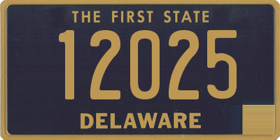 DE license plate 12025